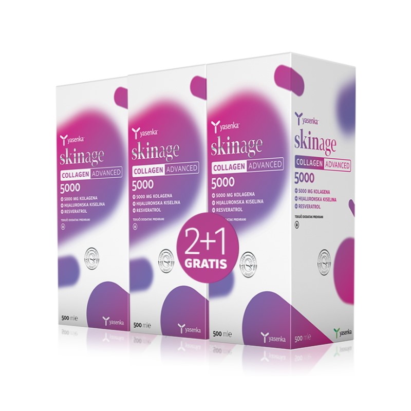 Yasenka Skinage Collagen Advanced 5000, 2 + 1 gratis