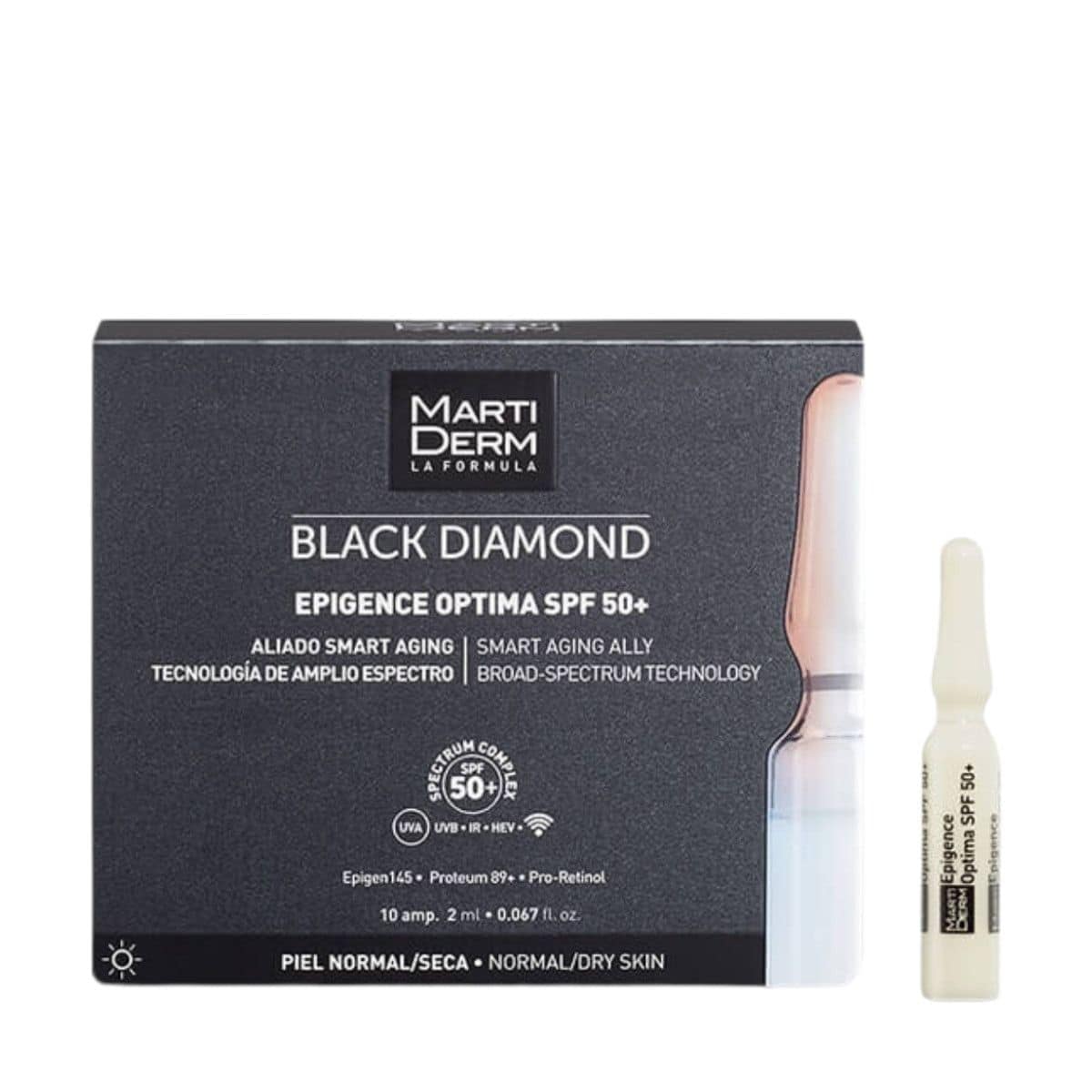 MartiDerm Black Diamond Epigence Optima SPF50+ 10 ampula x 2 ml